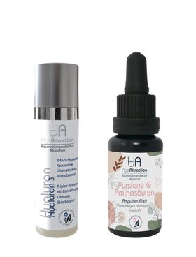 AGE ATTRACTION Hautgesundheit: Hyaluron Serum 5-Stufen + Elixier Purslane & Aminosäuren