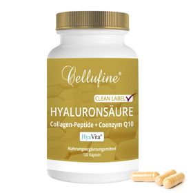 Cellufine® Hyaluronsäure-Kapseln + Collagen-Peptide + Q10
