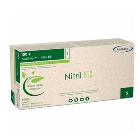 MAIMED Nitril BIO Unt.Handsch.unste.pf Gr.S grün
