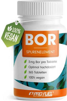 ProFuel - Bor Tabletten mit 3 mg Bor aus hochwertigem Borax (Natrium-Borat)