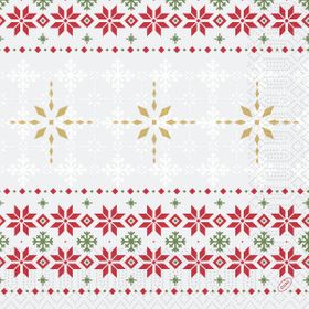 4x Servietten 40x40 3-lagig 1/4 Tradition