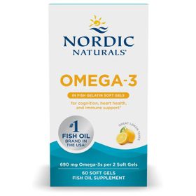 Nordic Naturals Omega-3 690 mg aus Fischgelatine - Zitronengeschmack
