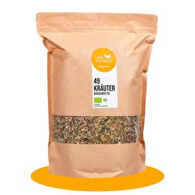 teeverliebt - 49 Kräuter Basischer Tee Bio loser Kräutertee Großpackung | Bio-Basen-Tee