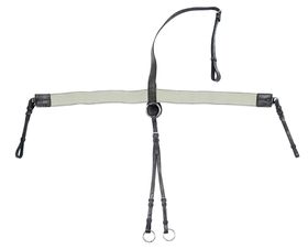 Elastisches Vorderzeug mit Martingalgabel, Leder B Wahl