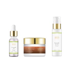 Anti-Aging Vitamin D Tagescreme mit Hyaluronsäure + Ceramid-Serum + Ceramid-Öl