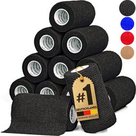 HUND IST KÖNIG® Verband selbstklebend, Fixierbinde 12x4,7m Selbstklebende Bandage für Mensch & Tier
