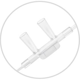 Medline Sauerstoffbrille mit gebogenen, trichterförmigen Nasenstutzen 2,1 m