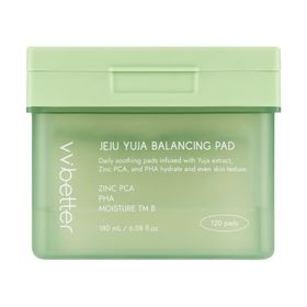 vvbetter Jeju Yuja Balancing Pad Toner-Pads – Yuja-Glow & täglicher Frischekick