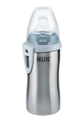 NUK Trinkflasche Active Cup Edelstahl 215ml blau