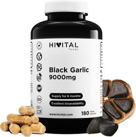 HIVITAL Schwarzer Knoblauch 9000 mg.  Kapseln