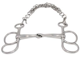 Postkandare gebrochen Edelstahl, mit 2 Ringen