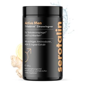 serotalin Active Men T-Vitaldrink | Mehr Energie & Fokus | Kreatin, L-Citrullin & Zink | Vegan