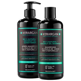 Kerargan - Feuchtigkeitsspendendes Duo Shampoo & Spülung mit Kokosöl