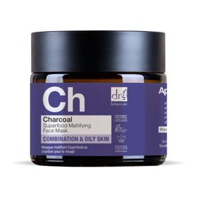 Dr Botanicals Charcoal Superfood Mattierende Gesichtsmaske 60ml