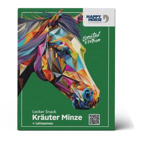Happy Horse Lecker Snack Kräuter Minze + Leinsamen
