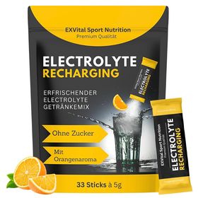 EXVital® Elektrolyte, Pulversticks mit Orangengeschmack