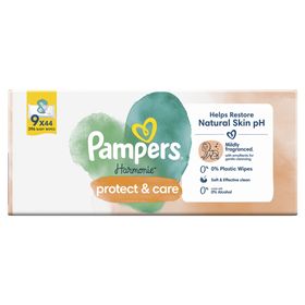Pampers Harmonie Protect & Care Feuchttücher 9 Packungen = 396 Feuchttücher