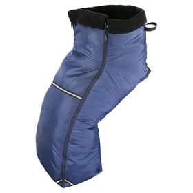 Kaiser Luxus Rollstuhl Schlupfsack WOLLPELZ blau Schafwolle