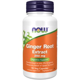 Now Foods Ingwerwurzel-Extrakt 250 mg 90 Veg-Kapseln