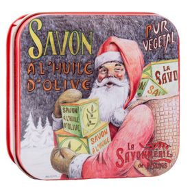 La Savonnerie de Nyons - Metallbox mit Seife - Weihnachtsmann