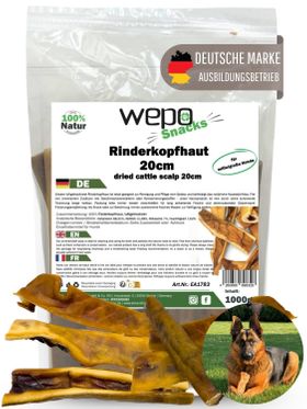 WEPO Rinderkopfhaut 20cm - Hunde Leckerlis