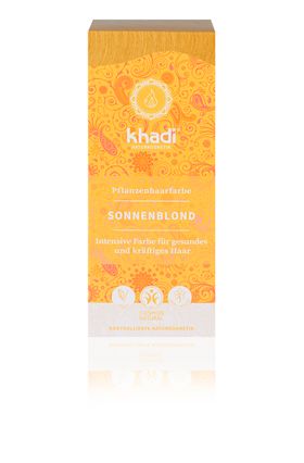 khadi Natural Cosmetics Pflanzenhaarfarbe Sonnenblond 100 g