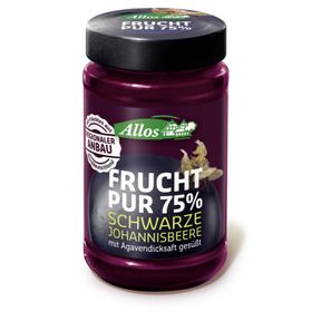 Allos - Frucht Pur 75% Schwarze Johannisbeere