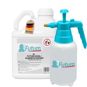 FUTUM 5L Silberfisch- / Asselspray + 2L Sprüher