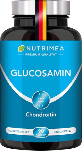 Nutrimea Glucosamin & Chondroitin Hochdosiert + MSM + MANGAN | Gelenk-Komplex FORTE PLUS 4in1 Kombi