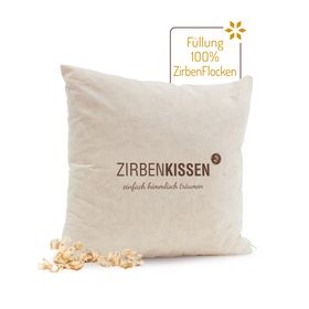 ZirbenFamilie | ZirbenKissen 40x40 cm "einfach himmlisch träumen"