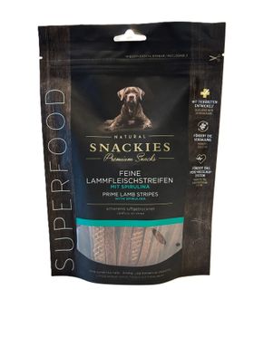 Snackies Feine Lammfleischstreifen mit Spirulina