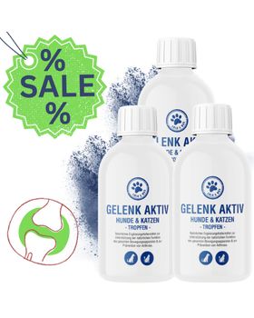 3 x Gelenk Aktiv - Tropfen für Hunde und Katzen - 250ml