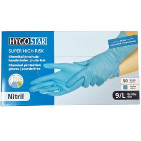 Hygostar Nitril Chemikalienschutz Handschuhe Super High Risk