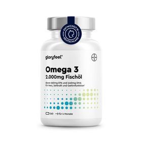gloryfeel® Omega 3 Fischöl Kapseln