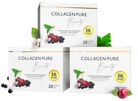 COLLAGEN PURE Beauty 10 g Gold Trinkampullen hochdosiert