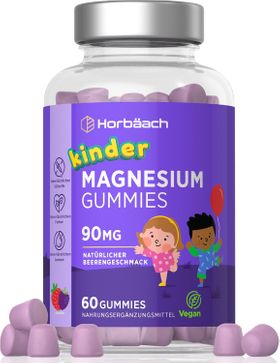 Horbaach Kinder Magnesium Gummibärchen mit Vitamin C