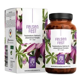 Johanniskraut Baldrian Passionsblume Komplex - 90 Kapseln St Johns Wort - Felsenfest - NATURTREU®