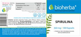 Bioherba Spirulina Kapseln