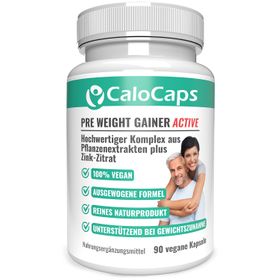 CaloCaps Natürlicher Appetitanreger aus Pflanzenextrakten + Zink-Zitrat für Gewichtszunahme