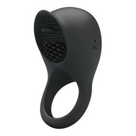 Pretty Love - Vibrierender Penisring mit schwarzer Zunge