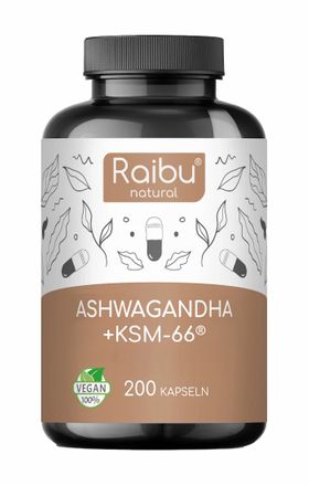 RAIBU Ashwagandha KSM-66 Komplex