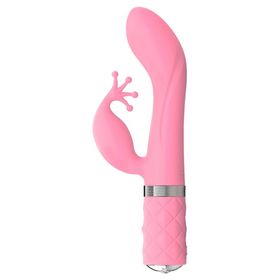 Rabbitvibrator „Kinky Luxurious Dual Massager“ mit Klitorisreizer | Luxus-Feeling | PILLOW TALK