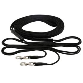 Doppellonge, schwarz  Doppel Longe  Longierleine 18 Meter