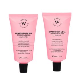 Warda Luxury Skincare Drachenfrucht & BHA Detox Tonmasken-Duo