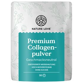NATURE LOVE® Premium Collagen Pulver - 500g Kollagen - Peptide Type 1 und 3 - Geschmacksneutral