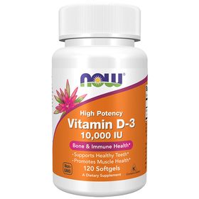 Now Foods Vitamin D3 10000 IU 120 Weichkapseln