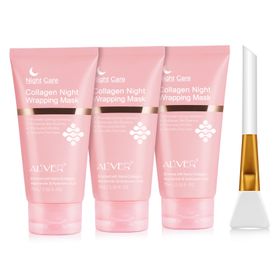 ALIVER Collagen Maske Nachtmaske Night Wrapping Mask Peel off mit Pinsel