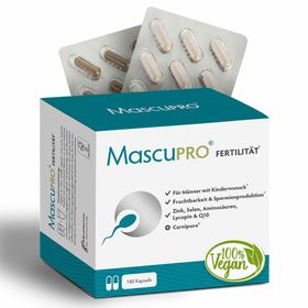 MascuPRO Fertilität | Kinderwunsch Vitamine für Männer | Folsäure & Aminosäuren