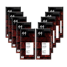 Vivani Bio Feine Bitter Schokolade 99 % Kakao 10er-Pack