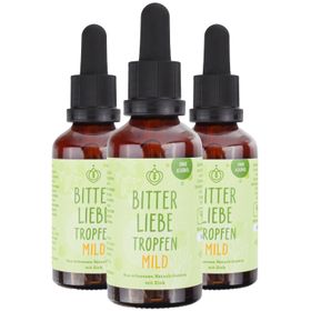 BitterLiebe - Bittertropfen ohne Alkohol - Bitterstoffe Tropfen mild - für Dein Wohlbefinden